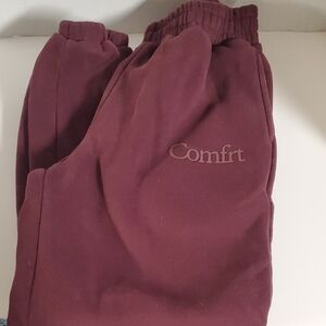 Comfirt Women's Maroon Cozy Track Joggers